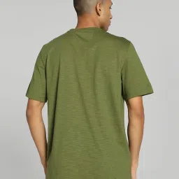 Puma Green Regular Fit Printed Sports T-Shirt image 2