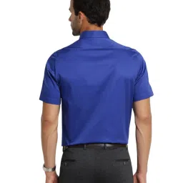 Turtle Royal Blue Cotton Regular Fit Shirt image 2