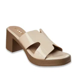 Code by Lifestyle Women Beige Slides image 2