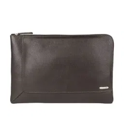 Hidesign Eastwood 05 Brown Textured Laptop Sleeve for Men-image-34