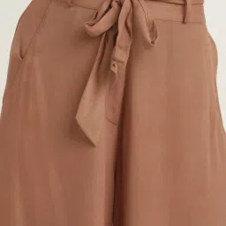 Zink London Brown Regular Fit High Rise Pants image 5