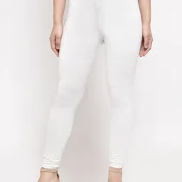 Gracit White & Red Mid Rise Leggings - Pack Of 3 image 2
