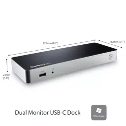 StarTech.com Dual Monitor 4K USB-C Docking Station with DVI HDMI - 5 x USB Ports USB C, MST30C2HHPDU image 2