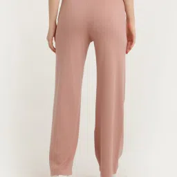 zink london zink Z Pink Regular Cotton Fit High Rise Pants image 2