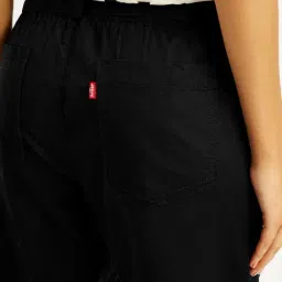 Levi's Black High Rise Regular Fit Joggers image 5