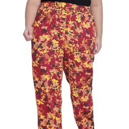 Oxolloxo Multicolor Floral Print Pants image 1