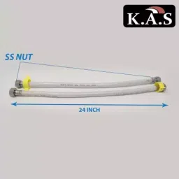 K.A.S PVC Connection Pipe with Insert Brass Clamps, CTSS24 image 2