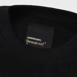Bewakoof Black Graphic Print Oversized Sweatshirt image 3