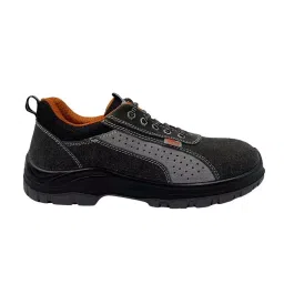 Allen Cooper Double Duty Safety Shoes Steel Toe Low Ankle PU Sole Size 11 UK/India Dark Grey, DD 7155-picture-12