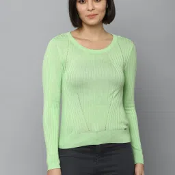 Allen Solly Light Green Regular Fit Top image 1