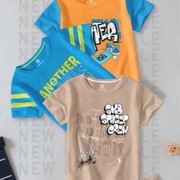 Codez Kids Multicolor Printed T-Shirt (Pack Of 3)-picture-11
