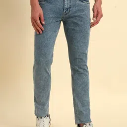 Cantabil Blue Regular Fit Solid Denim Jeans-picture-24