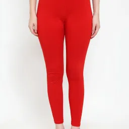 Gracit Red & Blue Mid Rise Leggings - Pack Of 3 image 2