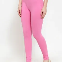 Gracit Red & Blue Mid Rise Leggings - Pack Of 3 image 4