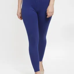 Gracit Red & Blue Mid Rise Leggings - Pack Of 3 image 5