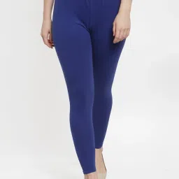 Gracit Red & Blue Mid Rise Leggings - Pack Of 3 image 5