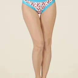 Soie Blue Printed Bikini Panty (Pack of 2) image 3