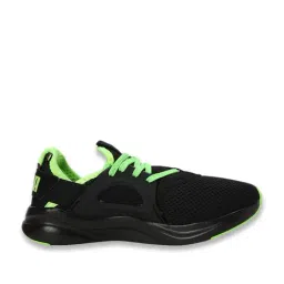 Puma Kids Black & Green Glare Softride Rift Swift Kicks Youth Sneakers-picture-38