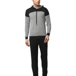Vimal Jonney Grey & Black T-Shirt & Trackpants image 1