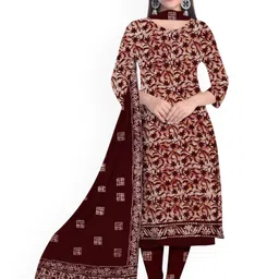 Farooq Dyeing Printed Pure Cotton Unstitched Dress Material-image-72