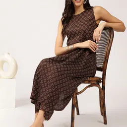 Anouk Ethnic Motifs Printed Kurta With Trousers image 5