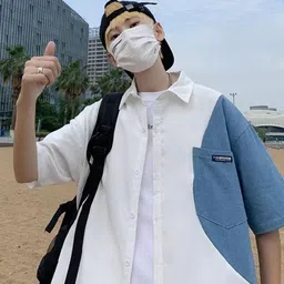 StyleCast Men Standard Oversized Fit Spread Collar Colourblocked Casual Shirt-image-47