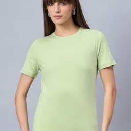 98 Degree North Round Neck Cotton Regular Fit T-shirt-image-95