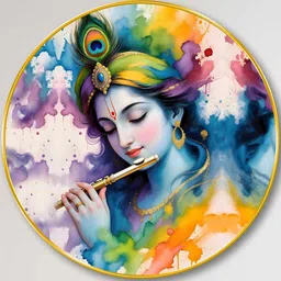 Myntra Elegant Homes Multicoloured MDF Religious Wall Paintings image 2