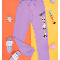 Pantaloons Junior The Powerpuff Girls Featuring Characters Printed Track Pant  - Purple-image-27