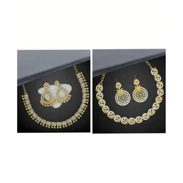 Women Click Set Of 2 Stone-Studded Jewellery Set-picture-28