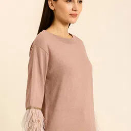 sollobell Women Solid Long Sleeves Cotton Top image 4