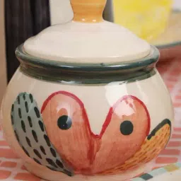 Joyee Hand Painted Ceramic Sugar Pot-image-64