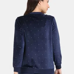 Zivame Navy Polka Dots Sweatshirt image 2