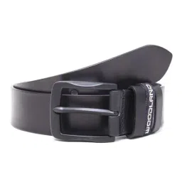 Woodland Black Casual Leather Belt for Men-image-40