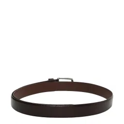 Van Heusen Black Leather Textured Waist Belt for Men image 2
