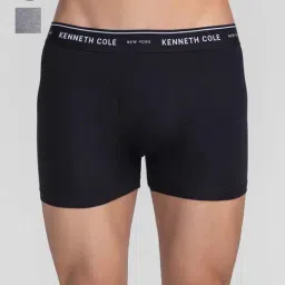 Kenneth Cole Black & Light Grey Trunks - Pack of 2-image-22