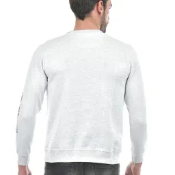 Integriti White Melange Regular Fit Sweatshirt image 2