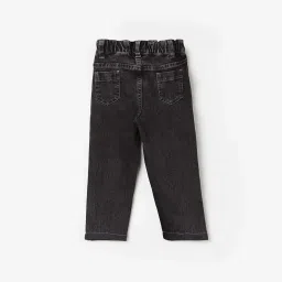 Juniors by Lifestyle Kids Black Cotton Printed Jeans image 2