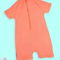 Kiddopanti Girls Coral Regular Printed Swimsuit image 2