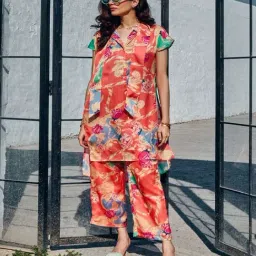 House of Fett Orange Mediterranean Escape Shirt-image-23