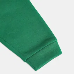 MINIKLUB Girls Green Solid Full Sleeves Jogger image 5
