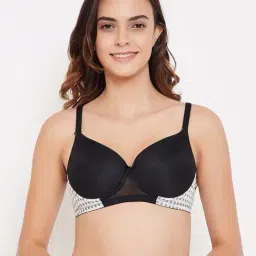 Clovia Black Non Wired Padded T-Shirt Bra-picture-38