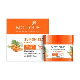 Biotique Sun Shield Carrot SPF 40 Sunscreen Cream - 50 gm-picture-47