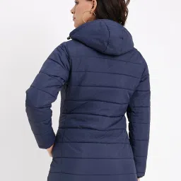 Okane Navy Regular Fit Hooded Jacket image 2