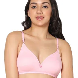 IN CARE Pink & Red Cotton T-Shirt Bras - Pack Of 2 image 2