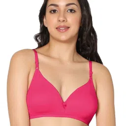 IN CARE Peach & Pink Cotton T-Shirt Bras - Pack Of 2 image 2