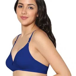 IN CARE Peach & Blue Cotton T-Shirt Bras - Pack Of 2 image 2