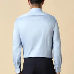 Allen Solly Blue Cotton Slim Fit Shirt image 2