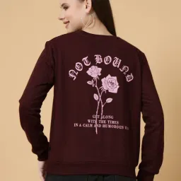 Rigo Wine Printed Pullover image 2