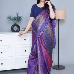 Mlada Women V-Neck Slim Fit Short Sleeves Cotton Blouse image 4